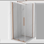 Mexen Velar плъзгаща се душ кабина 120 x 120 см, прозрачна, четкована мед (871-120-120-01-65)