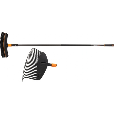 Fiskars Sada hrábě na listí   koště na terasy   násada L 1016608