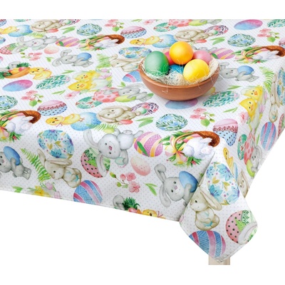 Brotex Veľkonočný obrus zajačik a kuriatko 70x70cm