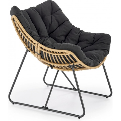 Halmar WHISPER, černá / přírodní