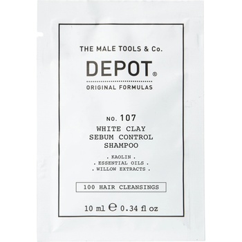 Depot 100 Hair Cleansing No. 107 Каолин Шампоан за коса за регулиране на прекомерния себум 10 ml