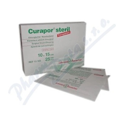 Náplast Curapor Transparent steril.10x15cm/25ks
