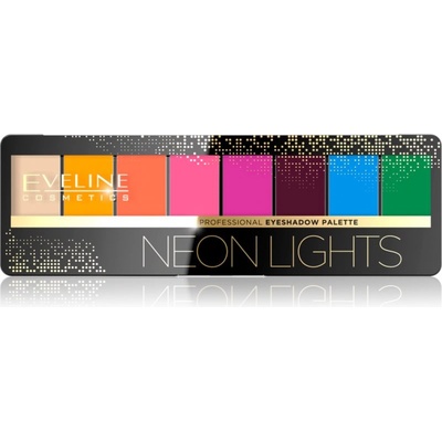 Eveline Cosmetics Neon Lights палитра сенки за очи 9, 6 гр