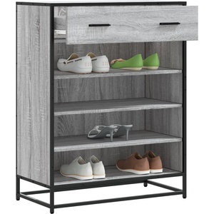 vidaXL Шкаф за обувки Grey Sonoma 75x38x97, 5 cm Изработена дървесина (3300878)