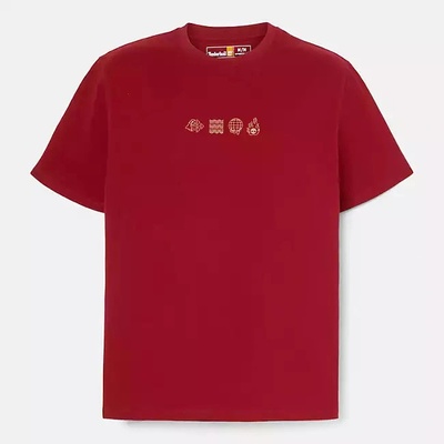 Timberland УНИСЕКС ТЕНИСКА lunar new year short sleeve graphic t-shirt in red - m (tb0a5tcq620)