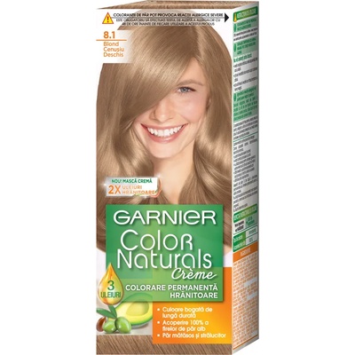 Garnier боя за коса, Color naturals, Номер 8.1, Пепеляво светло рус
