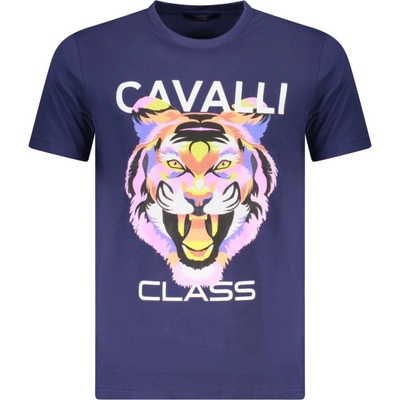 Cavalli class Мъжка тениска с къс ръкав cavalli class, Размер 2xl, Цвят Синьо (txt60fjd060_bl04551)