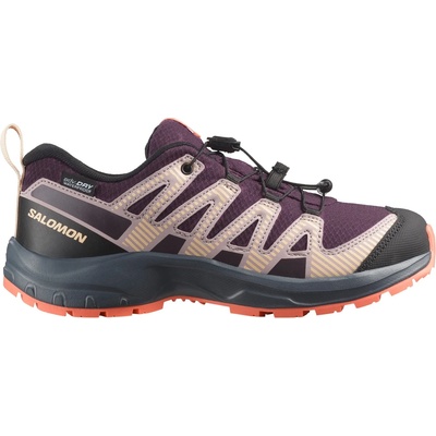 Salomon Детски мултиспорт обувки Salomon Kid's XA Pro V8 Waterproof Multisport shoes - Plum Kitten / Turbulence / Fusion Coral - размер 35 (EU) (702-4207-0718)