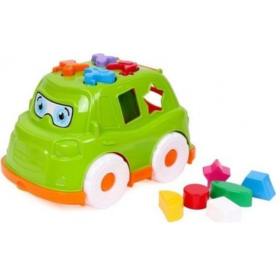 Teddies Auto vkládačka plast 24x17 cm 3 barvy v síťce