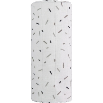 T-Tomi Osuška veľká bavlnená TETRA šedé pásiky