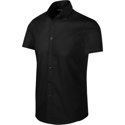 Malfini Premium Flash pánská košile krátký rukáv černá MAL-26001