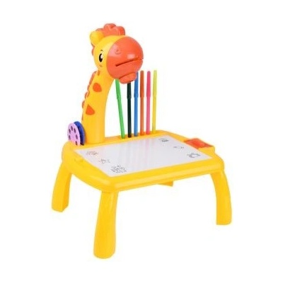 Projektor na kreslení Žirafa 12 fixů Růžová