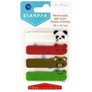 STARPAK Indexing folds 55x15mm 4x20K animals