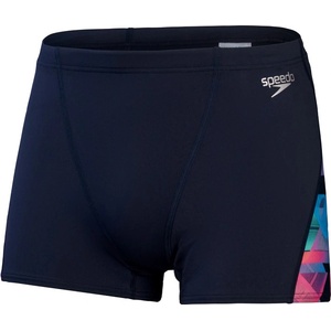 Speedo allover digi v-cut aquashort black/red s - uk32