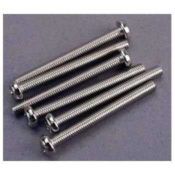 Traxxas кръстата винт M3x30mm полукръгла глава цинк. (6)