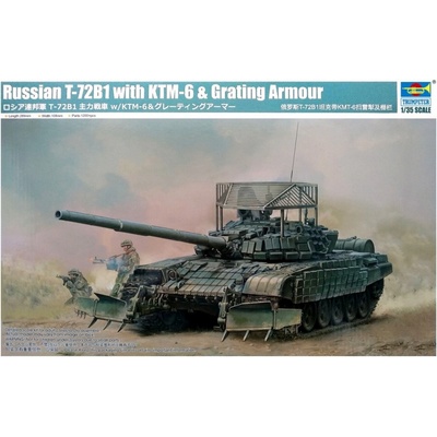 Trumpeter Russian T-72B 1 with KTM-6 & Grating Armour 1:35