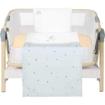 KikkaBoo Бебешки спален комплект за мини-кошара 5ч Stripy Friends (kikka-41101030193)