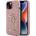 GUESS Блестящ Калъф за iPhone 15, Guess Glitter Script Big 4G Case, Розов (GUHCP15SHG4SGP)