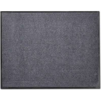 vidaXL Изтривалка за врата, сива, 90 x 150 см, PVC (241276)