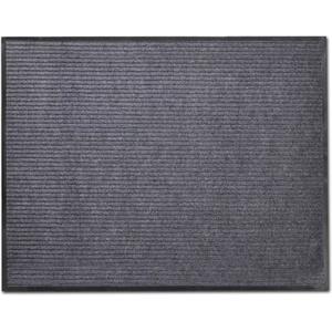 vidaXL Изтривалка за врата, сива, 90 x 150 см, PVC (241276)