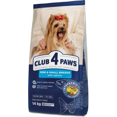 Club4Paws Premium Adult Mini & Small s lososom 14 kg