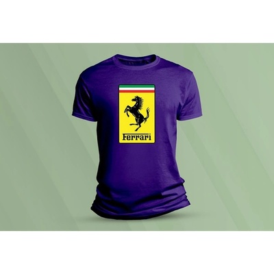 Sandratex dětské bavlněné tričko Ferrari. purpurová