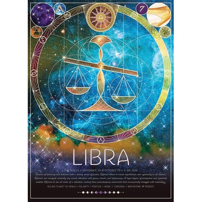Cobble Hill - Puzzle Zodiac: Libra - 500 piese