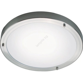 Nordlux - Таванно осветително тяло за баня ANCONA 2xE27/40W/230V IP43 Ø 31, 5 cm матов хром (NX0722)