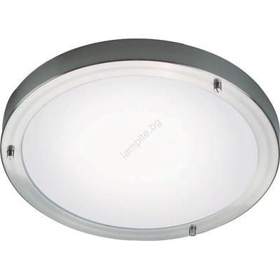 Nordlux - Таванно осветително тяло за баня ANCONA 2xE27/40W/230V IP43 Ø 31, 5 cm матов хром (NX0722)