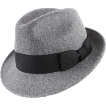 Мъжка филцова шапка Fedora HatYou CF0045, Сив меланж