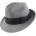 Мъжка филцова шапка Fedora HatYou CF0045, Сив меланж