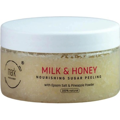 Mark scrub & body cukrový peeling Sugar scrub Milk & Honey 200 ml