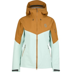 Scott Дамско ски яке Scott Women's Jacket Explorair 3L Ski jacket - Bread Brown / Fresh Green - размер XS (104-5132-0111)