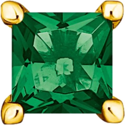 Thomas Sabo kusová náušnice Green stone gold H2233-472-6