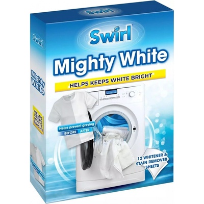 Swirl Mighty White ubrousky na bělení prádla 12 ks