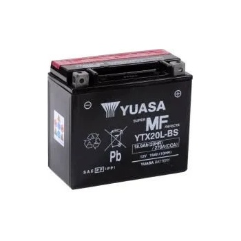Image 1 of YUASA 18Ah 270A YTX20L-BS