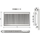 Purmo COMPACT C11 550 x 2000 mm F061105520010300