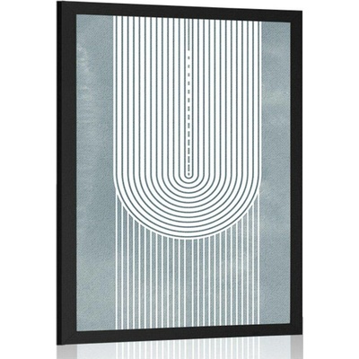 Plakát boho duha Mid-Century - 40x60 black