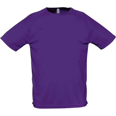 Soľs Sporty pánske tričko s krátkym rukávom dark purple