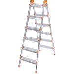 TopMebel Двойна метална стълба Perilla 6+6 стъпала 137cm