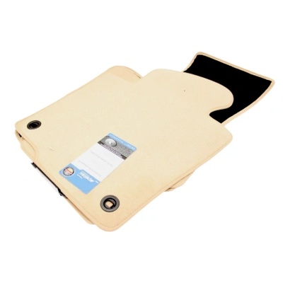 Petex Мокетни стелки за VW Passat B6 / B7 3C (2005-2014) - елипсовидни щипки - Бежови