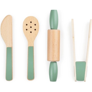 Sebra Дървен комплект Sebra - Кухненски прибори, 4 части (301730049)