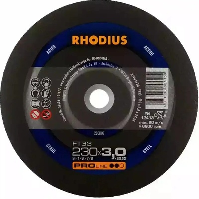 Rhodius Rezný kotúč 230 x 3,0 x 22,23 mm 200807