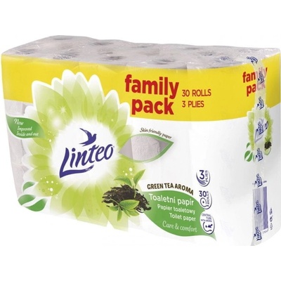 LINTEO Care and Comfort Green Tea 3 -vrstvový 30 ks