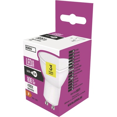 Emos ZQ8371 LED žárovka Classic MR16 9W GU10 neutrální bílá