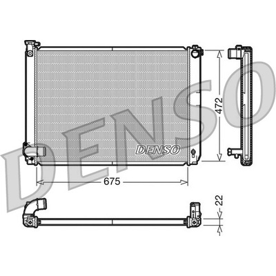 Chladič motora DENSO DRM51005