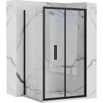 Rea Квадратна душ кабина със сгъваема врата Rea Rapid Fold 100x100 черна (5902557342525+5902557342563)