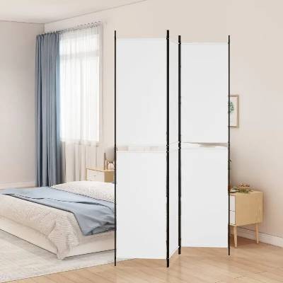 vidaXL Paraván textilní 150 × 220 cm bílý 3dílný 350242
