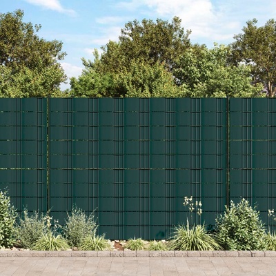 vidaXL Stínící plotové fólie 4 ks PVC 35 x 0,19 m matově zelené