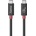 Hama USB-C кабел USB4 Gen 4, 80 Gbit/s, 240 W (5 A), eMarker, 1 м, черен (HAMA-200799)